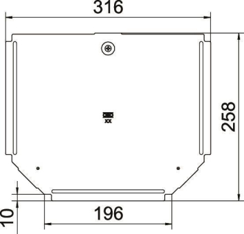 OBO RTD 200 FS Deckel f.T-Stück 6038604 