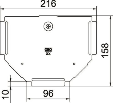 OBO RTD 100 FS Deckel f.T-Stück 6038600 
