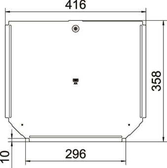 OBO RTD 300 DD Deckel f.T-Stück 6038646 