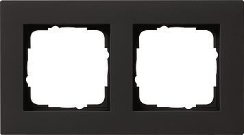 GIRA 0212095 Abdeckrahmen 2fach flach E2 