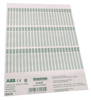 STRIE ZA79 Legende für ZA78 mit     ZA79 