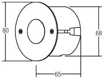 BRUM Led-Wandeinbauleuchte ES 1W P3937WW 