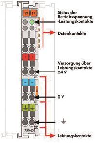WAGO 750-602 Potentialeinspeisung,DC 24 