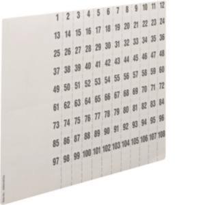 Hager Beschriftungsbögen universZ  ZZ90C 