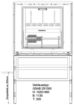 GSAB Gr.2-Meßschrank     42.W400.M-hanse 