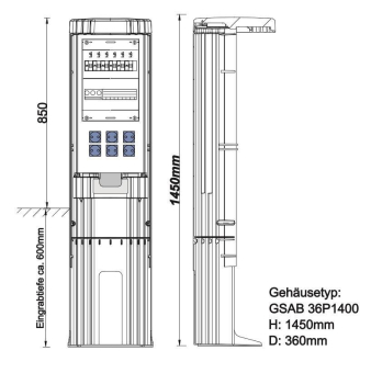 GSAB GSAB-Poller rund       36P1400MFP6S 