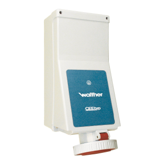 Walther Wandsteckdose 125A 4P     178406 