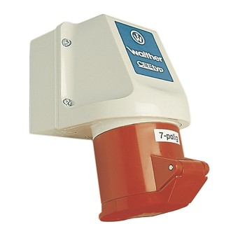 Walther Wandsteckdose 32A 7P 400V 131706 