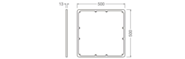 Ledvance SF FLAT 500 SQUARE FRAME SI 