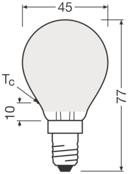 LEDV LED Tropfen 2,5-25W/827 250lm 