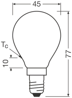 LEDV LED Tropfen 5,9-60W/827 806lm 