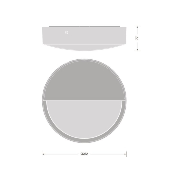 Ledvance BLKH RD Eyelid 250 BK Aufsteck- 