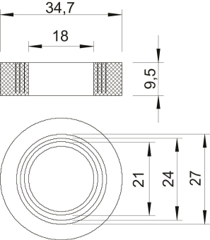 OBO 107 B PG29 Einschnittring PG29 