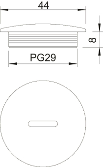OBO 108 PG29 Verschlussschraube PG29 PS 
