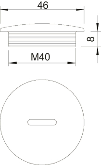 OBO 108 M40 PS Verschlussschraube M40 PS 