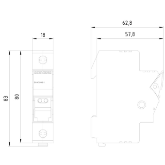 Siemens 3NC1091 SITOR Sicherungslast- 
