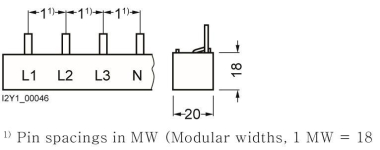Siemens 5ST3745 Stiftsammelschiene 214mm 