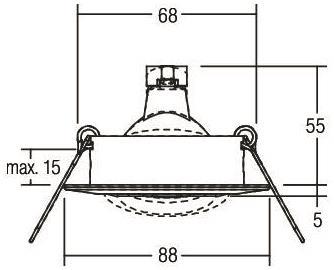 BRUM NV-Einbaustrahler           1963.02 