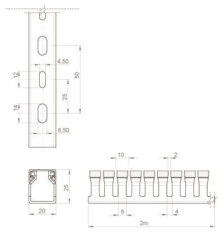 Unex Verdrahtungskanal 25x20    25.20.77 