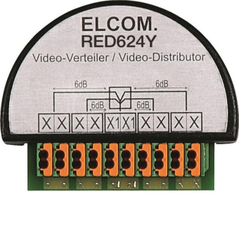 ELCOM Videoverteiler 4-fach      RED624Y 
