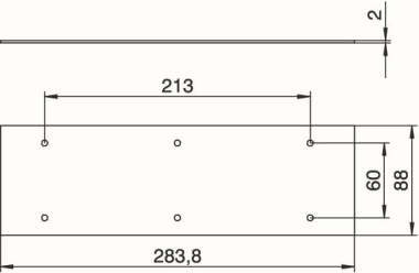 OBO T12L P04S 9011 Abdeckplatte 