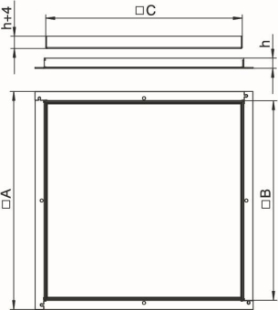 OBO RK V3 25 Rahmenkassette blind 