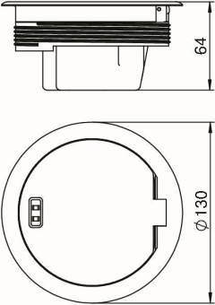 OBO GESRN2 Geräteeinsatz m.Schutzrahmen 