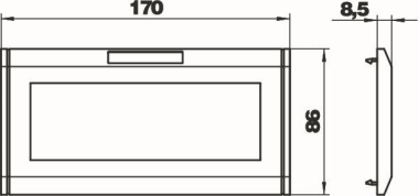 OBO S990-AR3 RW Abdeckrahmen 3f 