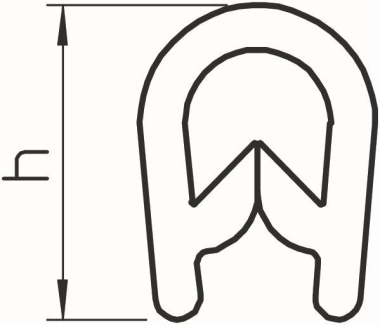 OBO KSB 2 PVC Kantenschutzband f.Bleche 