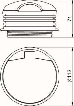 OBO SHF80 30 9011 Geräteschutzhaube PA 