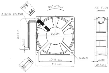 EFB Einbaulüfter f.Wandverteiler  691664 