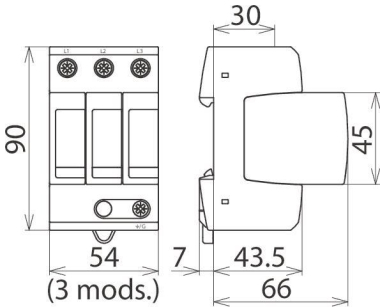 Dehn 908301 DG MU 3PY DG MU 3PY 600 3W+G 