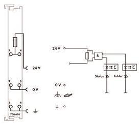 WAGO 750-610 Potentialeinspeisung,DC 24 