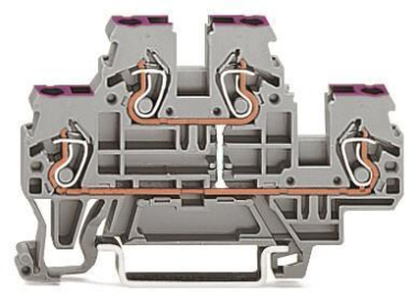 WAGO 870-509 Doppelstockklemme, 