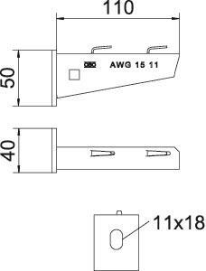 OBO AWG 15 31 A4 Wand-u.Stielausleger f 