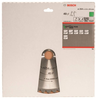 Bosch Kreissägeblatt Optiline 2608640435 