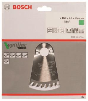 Bosch Kreissägeblatt Optiline 2608641172 