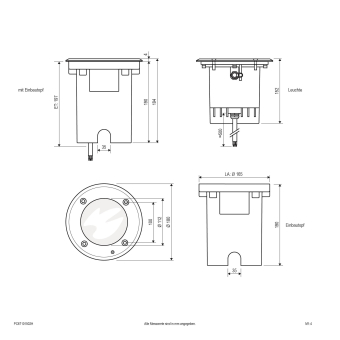 EVN LED Bodeneinbau -rund -  PC67101502H 