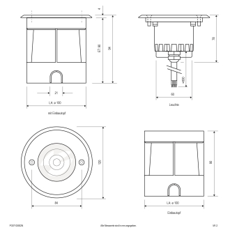 EVN P-LED Bodeneinbau -rund  PC67103002N 