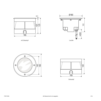 EVN P-LED Bodeneinbau -rund   PC67101240 