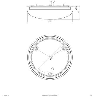 EVN LED Anbauleuchte -rund -  L360180125 