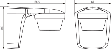 THEB Bewegungsmelder AP   theLuxa S360BK 