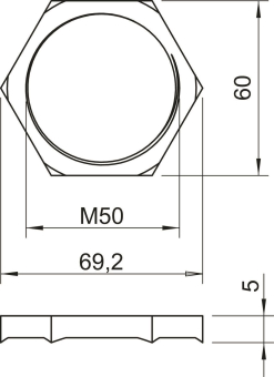 OBO 169 MSS M50 Gegenmutter 