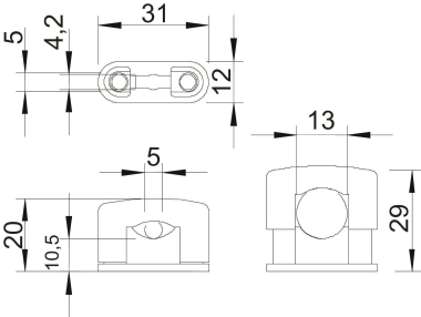 OBO 3079 LGR SOM-Schelle 5-13mm PS 