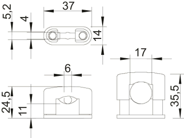 OBO 3080 LGR SOM-Schelle 6-17mm PS 