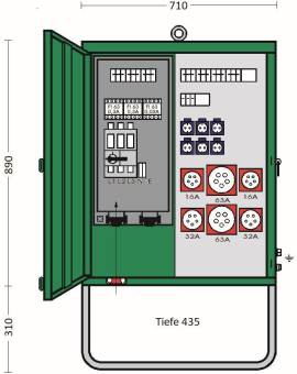 ET Verteilerschrank im   V 100N/A/6222-3 