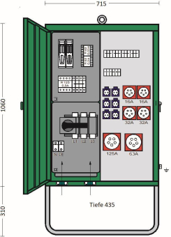 ET Verteilerschrank im  V 200N/A/62211-3 
