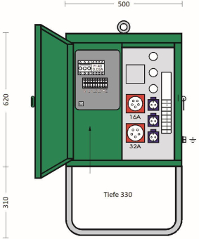 ET Verteilerschrank im     V 40N/A/311-1 