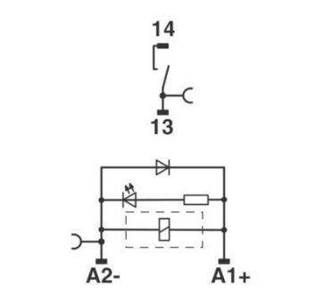 Phoenix 2901873 Relaissockel RIF-0-BPT/1 