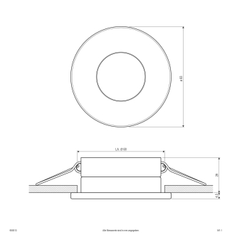 EVN Deckeneinbau -rund            650013 